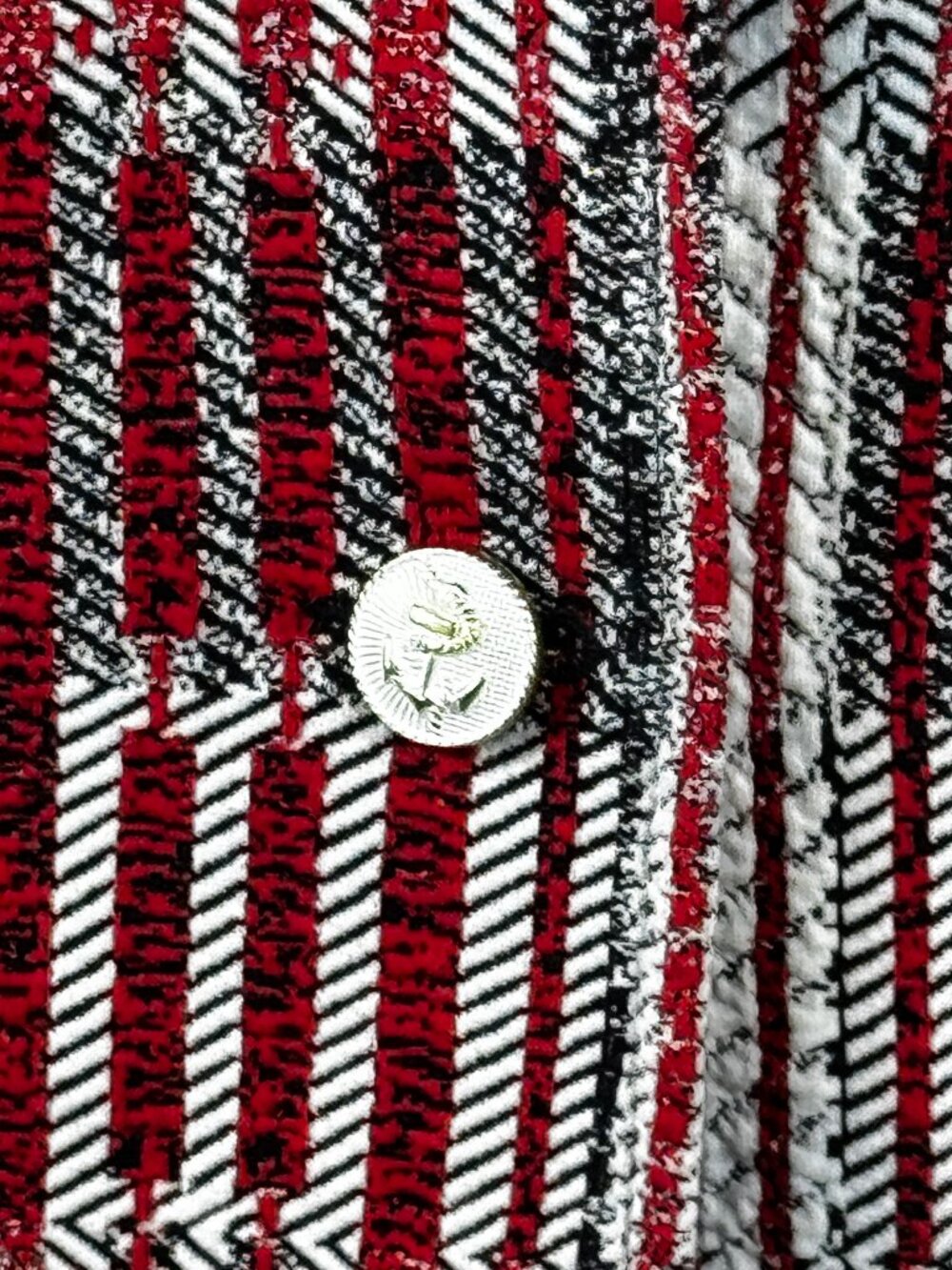 cabi Captain Blazer Style 6028 Red White Blue Nautical Knit Jacket M - Picture 9 of 13
